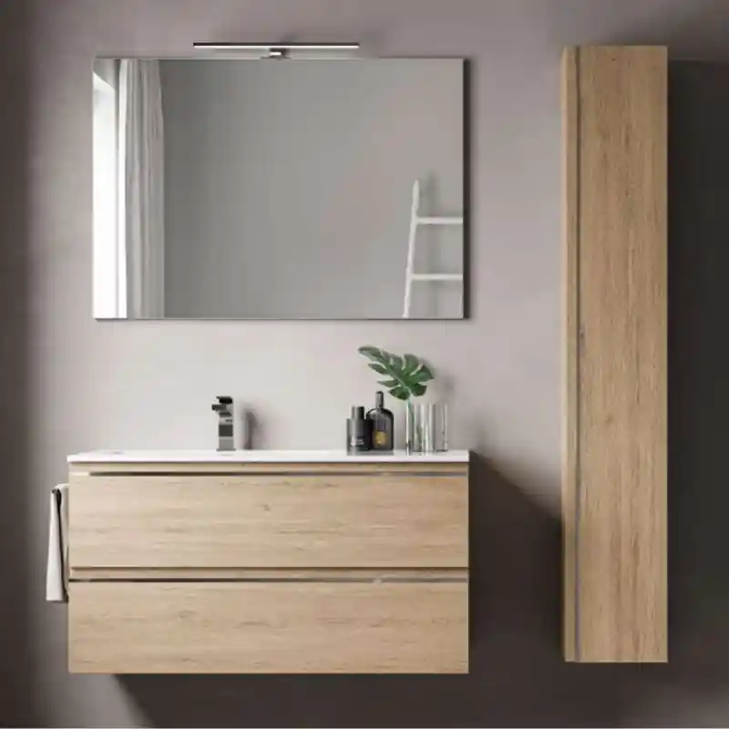 Beperkte Voorraad SYSTEM COMPOSIZIONE BAGNO 01 EFFETTO LEGNO