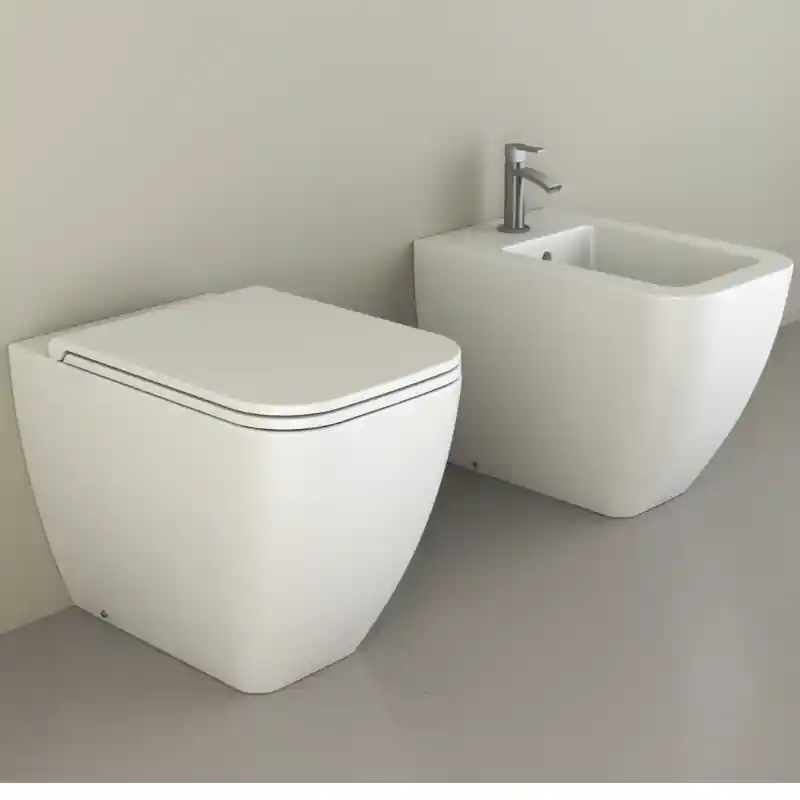 KUBO VASO A TERRA FILO PARETE BIANCO OPACO Populair