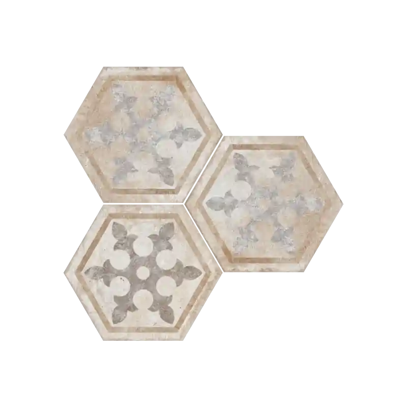 HERITAGE EXAGONA DECORO 34,5x40 - TEXTURE 1 Populair