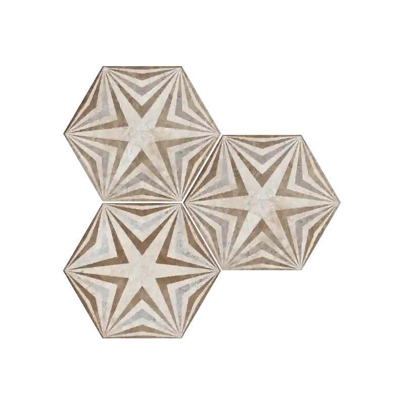 HERITAGE EXAGONA DECORO 34,5x40 - TEXTURE 3 Veilige Betaling