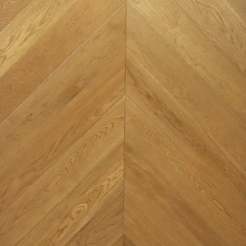 Koopje Parquet Prefinito Rovere Europeo, Spina Francese Mielato, Spazzolato, Verniciato, Scelta Ab, 14-3x125x680mm
