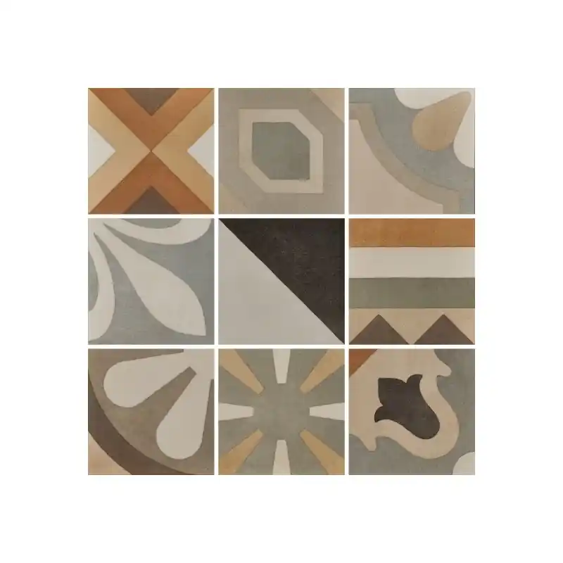 CEMENTINE BOHO MIX 20x20 NATURALE RETTIFICATO Actieprijs