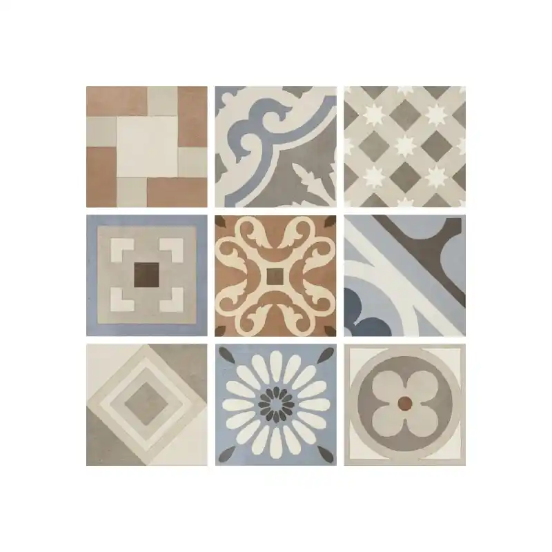 Bestseller CEMENTINE RETRO DECO 20X20 NATURALE RETTIFICATO