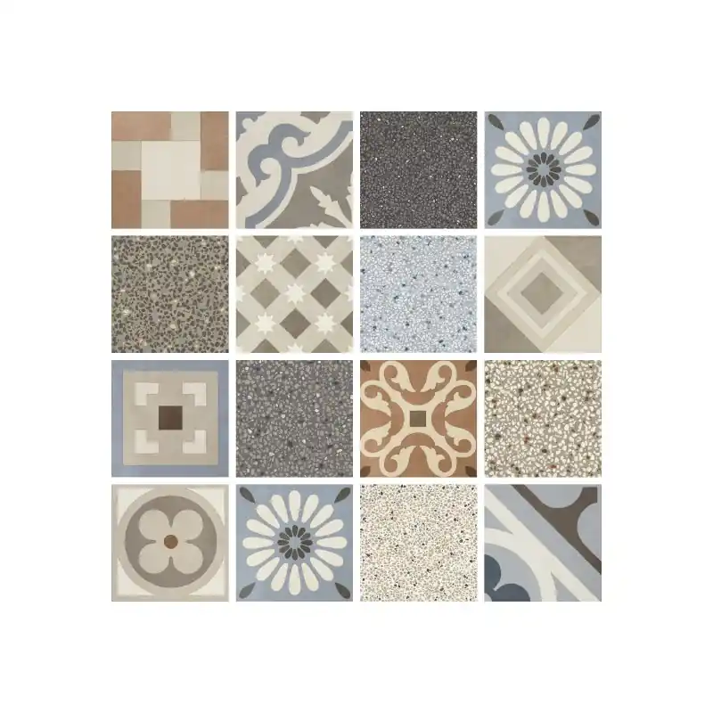 CEMENTINE RETRO MIX 20X20 NATURALE RETTIFICATO Actieprijs