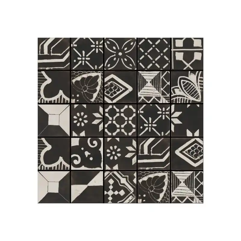 Direct Beschikbaar RIGGIOLE NERO MIX 30x30 NATURALE RETTIFICATO