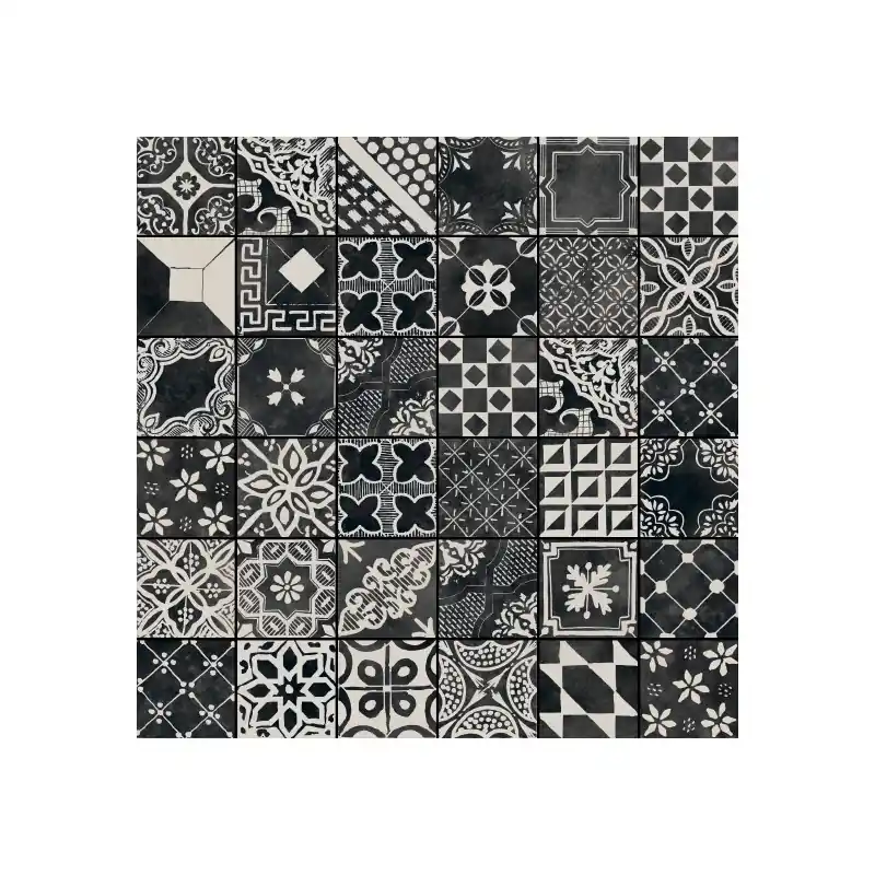 RIGGIOLE NERO MIX 20x20 NATURALE RETTIFICATO Exclusieve Aanbieding