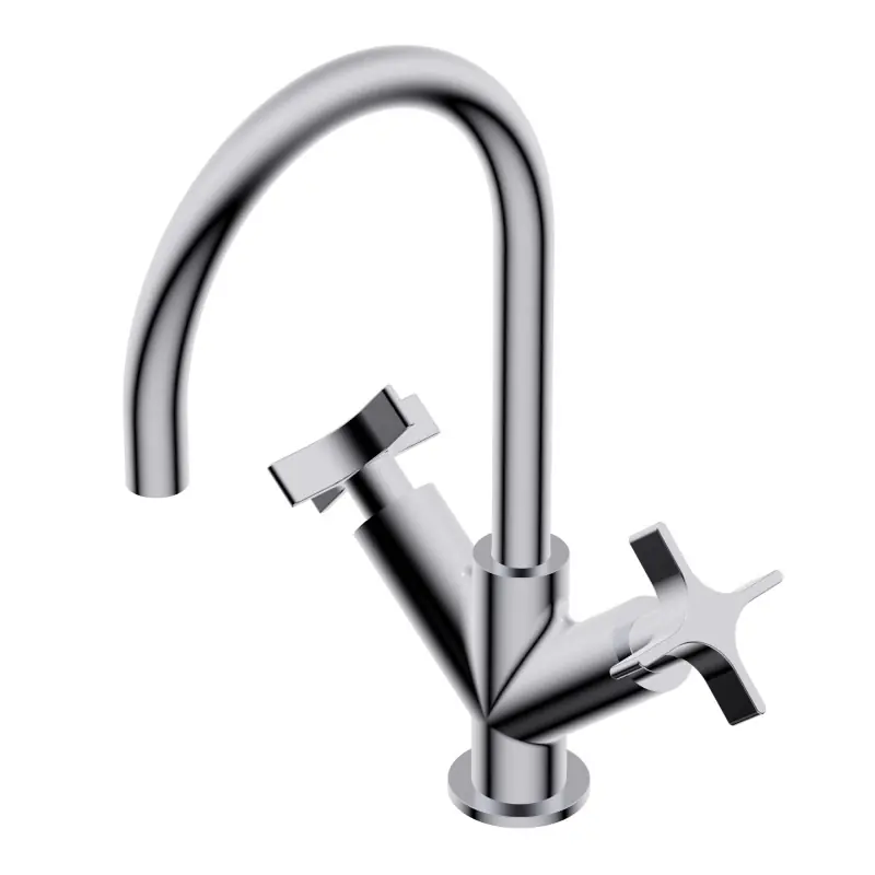 Goedkoop DiIAMETRO35 CROSS MISCELATORE PER LAVABO CROMO