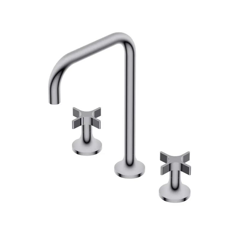 Superprijs DiIAMETRO35 CROSS GRUPPO A TRE FORI PER LAVABO C.QUADRA CROMO