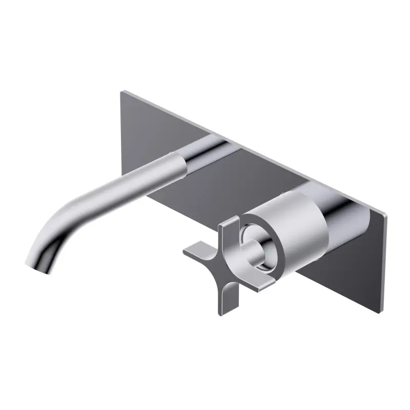 Express Levering DIAMETRO35 CROSS MISCELATORE AD INCASSO PER LAVABO CROMO - P.ESTERNA