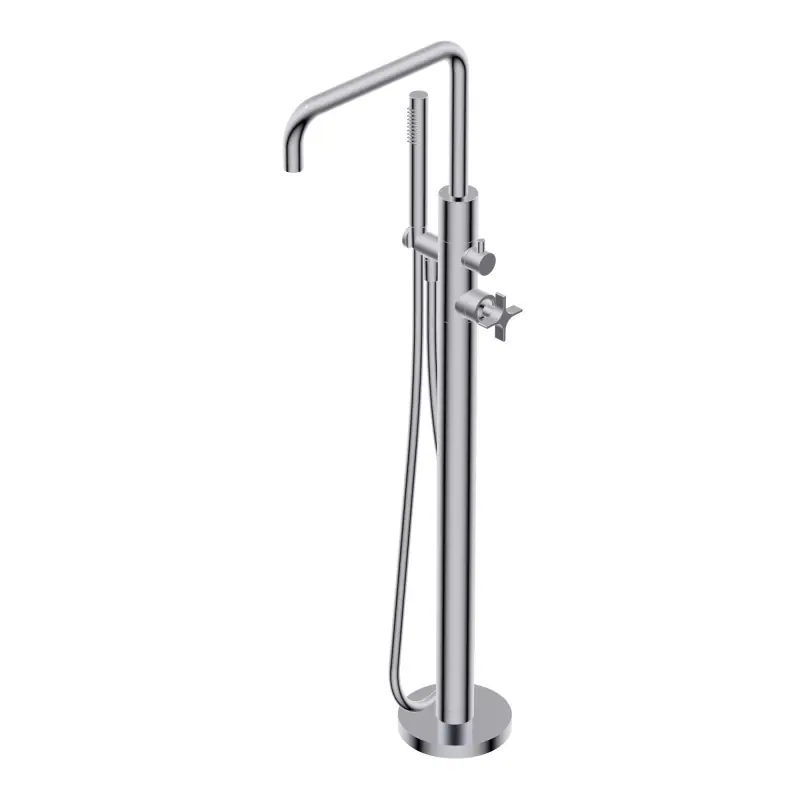 Uitverkoop DIAMETRO35 CROSS COLONNA VASCA DA TERRA CROMO