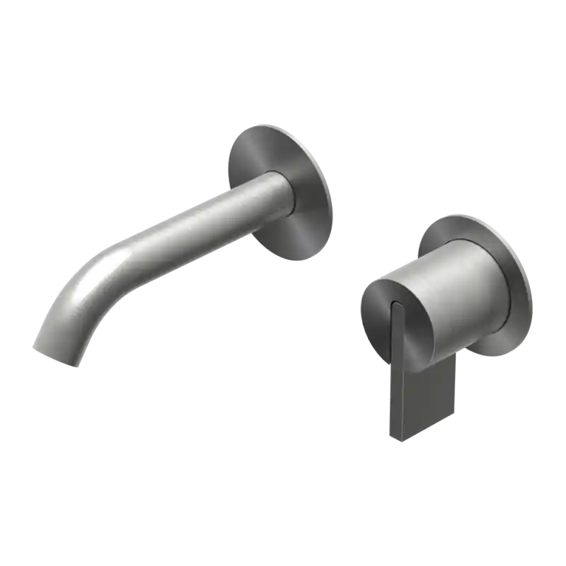 DOT316 ROUND MISCELATORE A MURO LAVABO INOX Direct Beschikbaar