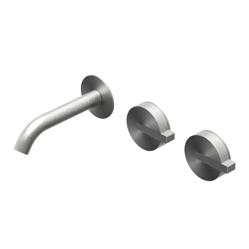 Beste Prijs DOT316 ROUND MISCELATORE A MURO LAVABO INOX
