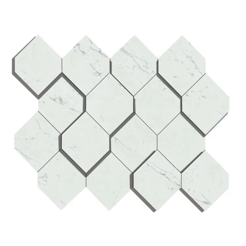 Voordeelprijs MARVEL STONE MOSAICO ESAGONO 3D CARRARA PURE 28,2x35,3 LAPPATO