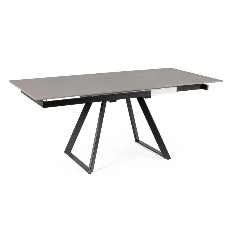 TAVOLO ALLUNGABILE REETA NERO/GRIGIO 120/180X90 Speciale Aanbieding