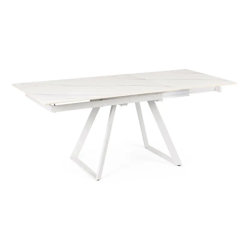 Direct Verzonden TAVOLO ALLUNGABILE REETA BIANCO/BIANCO 120/180X90