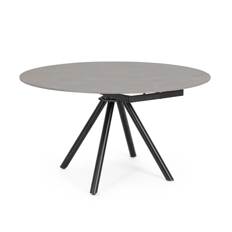TAVOLO ALLUNGABILE RAUNI D87/135 NERO/GRIGIO Flitsaanbieding