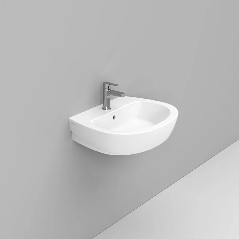 DEMY LAVABO A PARETE 60X48 BIANCO Beste Prijs