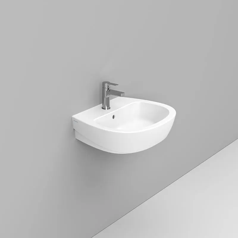 Betaalbaar DEMY LAVABO A PARETE 55X46 BIANCO