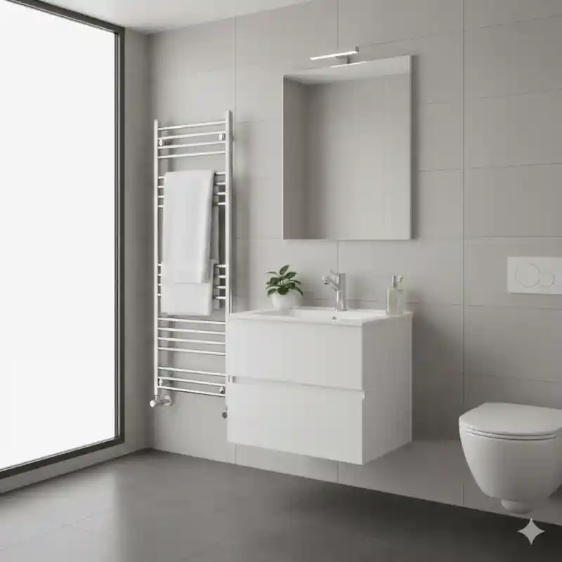 Actieprijs EASY COMPOSIZIONE BIANCO LUCIDO CM 60 P45 H50