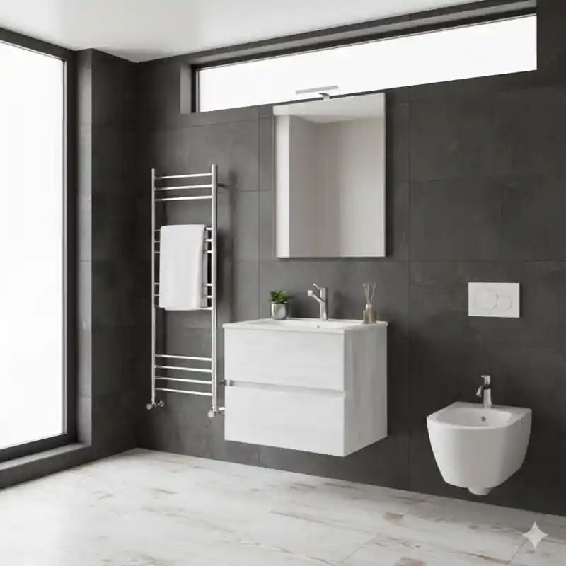 Hoge Kwaliteit EASY COMPOSIZIONE ROVERE BIANCO CM 60 P45 H50