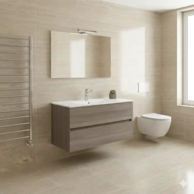 Bestel Nu EASY COMPOSIZIONE ROVERE FUMO DA 100CM P45 H50