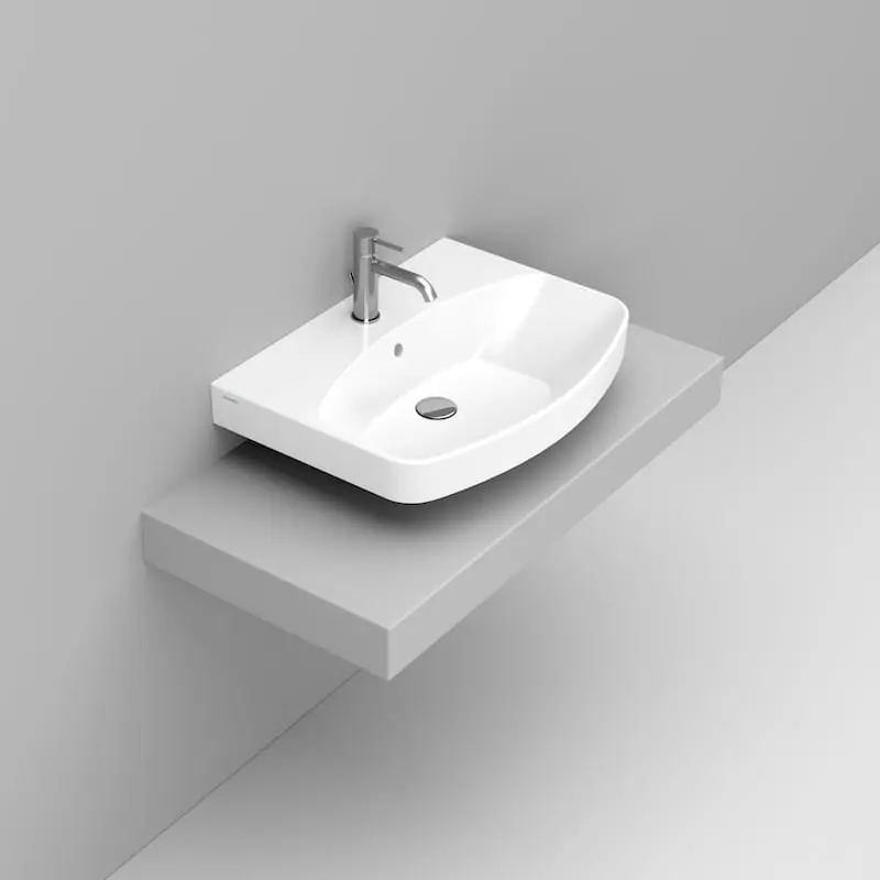 MIA LAVABO DA APPOGGIO 65X48 BIANCO Uitverkoop