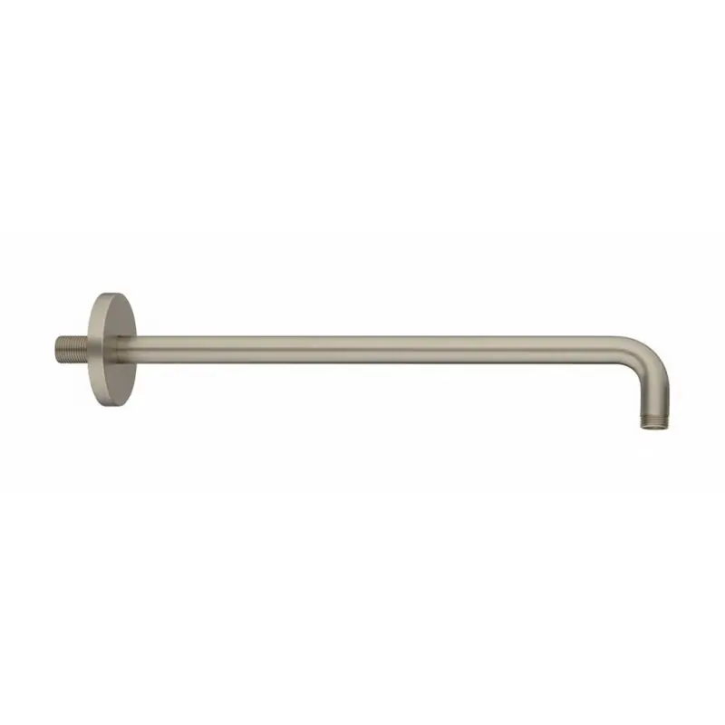 Hoge Kwaliteit POP BRACCIO DOCCIA DA PARETE Ø 21MM L.350MM - NICHEL SPAZZOLATO OPACO