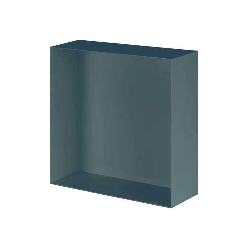 Valli Home - V-Box, Nicchia portaoggetti in Metallo smaltato color Blu KK29, Misura 30X30 P. 10 cm - V-BOX.MLLO.30X30.29 Hete Deal