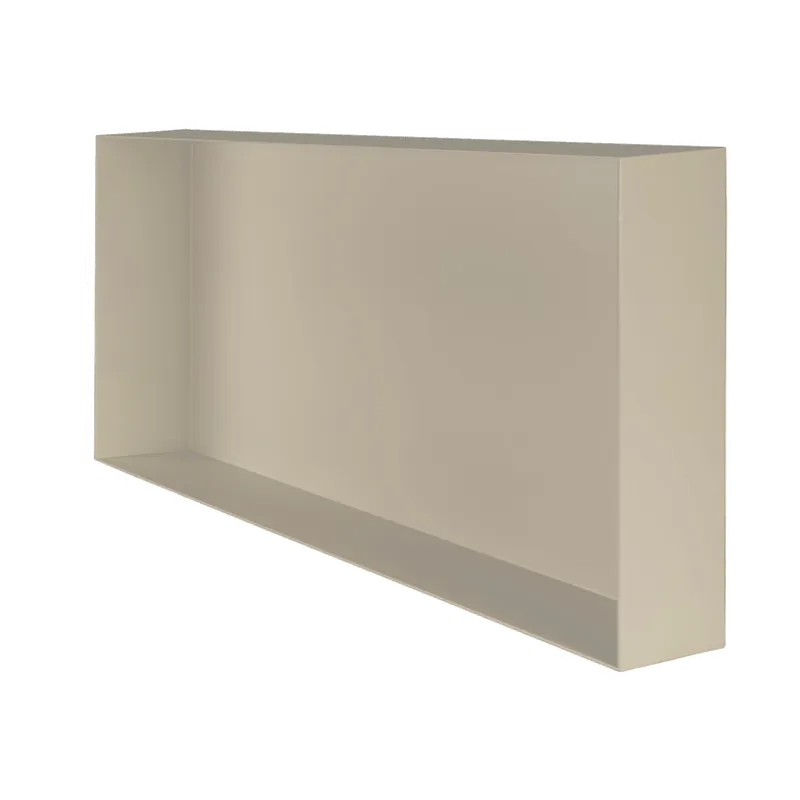 Aanbieding Valli Home - V-Box, Nicchia portaoggetti in Metallo smaltato color Grigio Chiaro KK64, Misura 30X60 P. 10 cm - V-BOX.MLLO.30X60.64