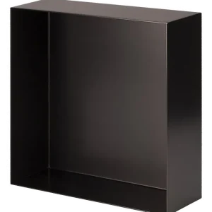 Beperkte Voorraad Valli Home - V-Box, Nicchia portaoggetti in Metallo smaltato color Nero, Misura 40X40 P. 10 cm - V-BOX.MLLO.40X40.NR