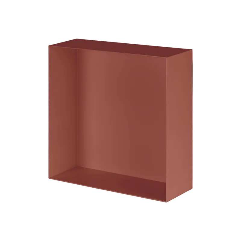 Valli Home - V-Box, Nicchia portaoggetti in Metallo smaltato color Rosso KK114, Misura 30X30 P. 10 cm - V-BOX.MLLO.30X30.114 Beperkt Aanbod