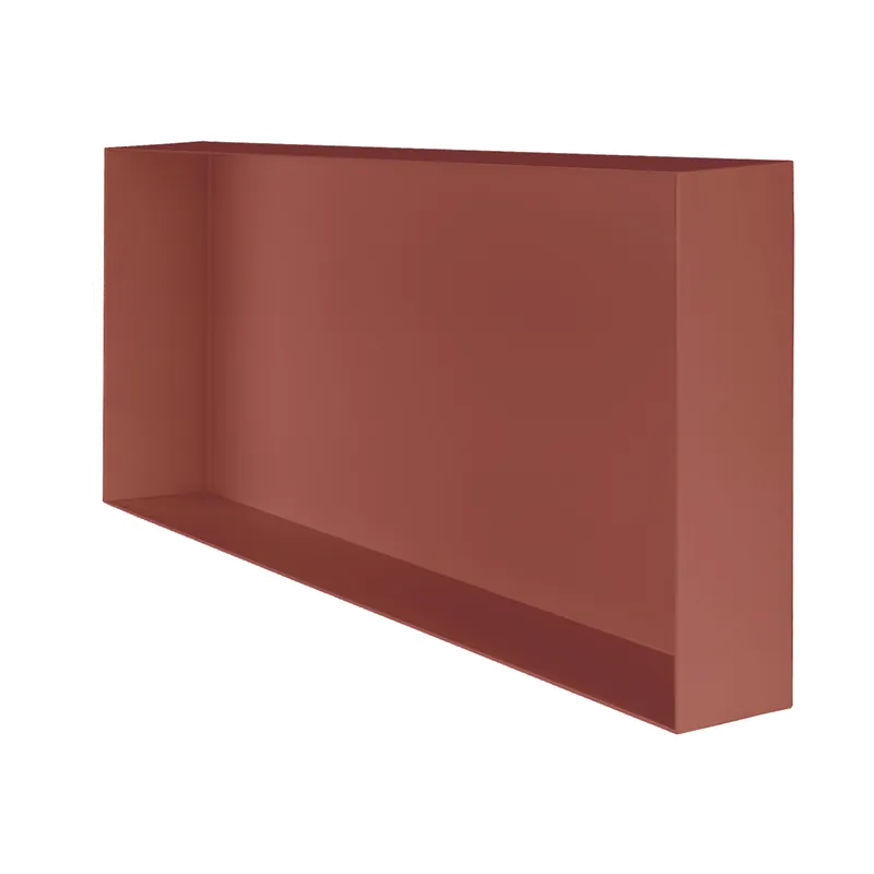 Valli Home - V-Box, Nicchia portaoggetti in Metallo smaltato color Rosso KK114, Misura 30X60 P. 10 cm - V-BOX.MLLO.30X60.114 Premium