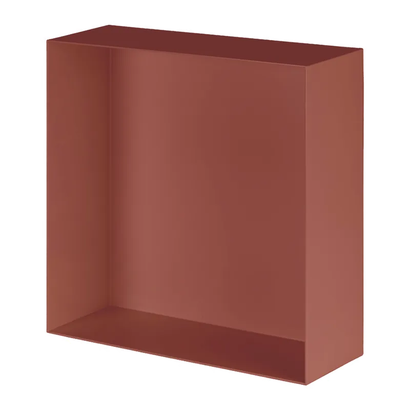 Valli Home - V-Box, Nicchia portaoggetti in Metallo smaltato color Rosso KK114, Misura 40X40 P. 10 cm - V-BOX.MLLO.40X40.114 Meest Verkocht