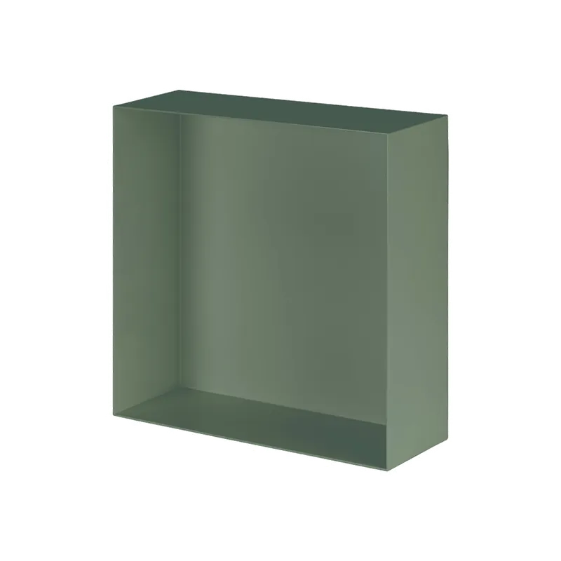 Valli Home - V-Box, Nicchia portaoggetti in Metallo smaltato color Verde KK50, Misura 30X30 P. 10 cm - V-BOX.MLLO.30X30.50 Direct Verzonden