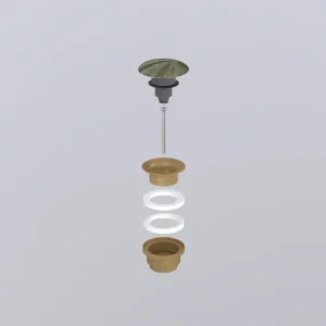 Aanbieding Ceramica Cielo - Accessori - Piletta Lavabo Click/Clack Universale Bronzo con Tappo Color Breccia Paradiso - PIL01BR-BRECCIA_PARADISO