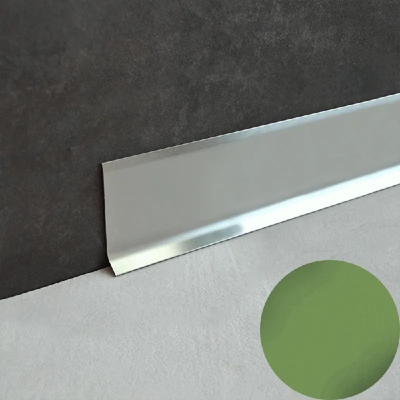 Fabrieksprijs Profilitec - BATTISCOPA BA - H 60 mm, L 2700 mm in Alluminio Finitura Anodizzato Titanio, Linea Battiscopa - BA600AT270