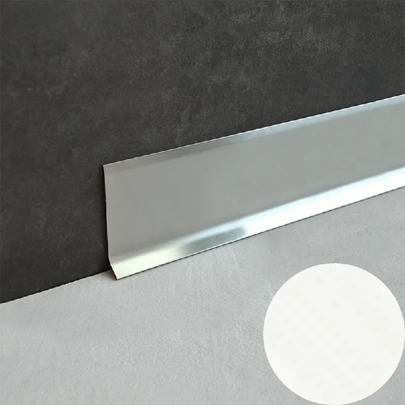 Betaalbaar Profilitec - BATTISCOPA BA - H 70 mm, L 2000 mm in PVC Finitura Bianco Avorio, Linea Battiscopa - BA700P12200