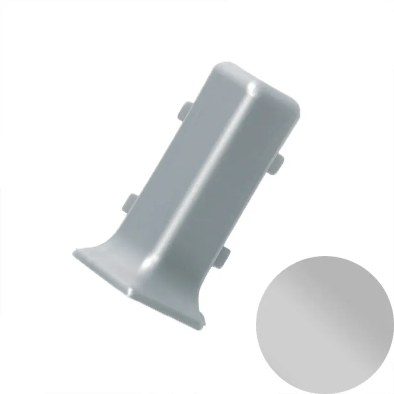 Weekendaanbieding Profilitec - BATTISCOPA BAE - H 60 mm in Polipropilene Finitura Argento, Linea Battiscopa - BAE600PS