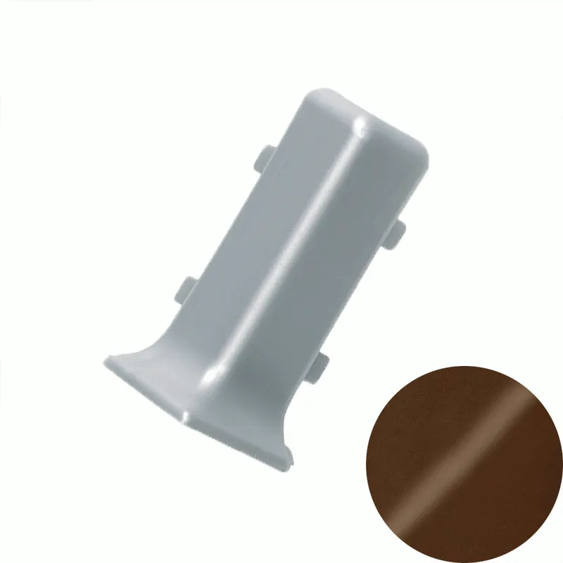 Uitverkoop Profilitec - BATTISCOPA BAE - H 60 mm, Angolo Esterno in Alluminio Finitura Verniciato Corten Goffrato, Linea Battiscopa - BAE600A60SET2