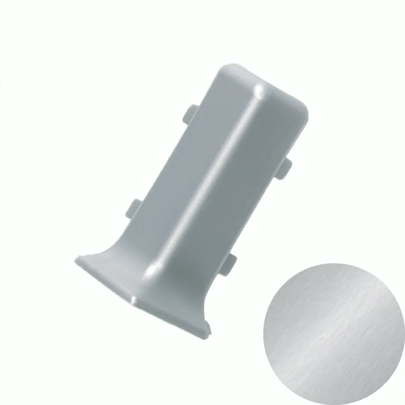 Flitsaanbieding Profilitec - BATTISCOPA BAE - H 80 mm in Polipropilene Finitura Inox, Linea Battiscopa - BAE800PI