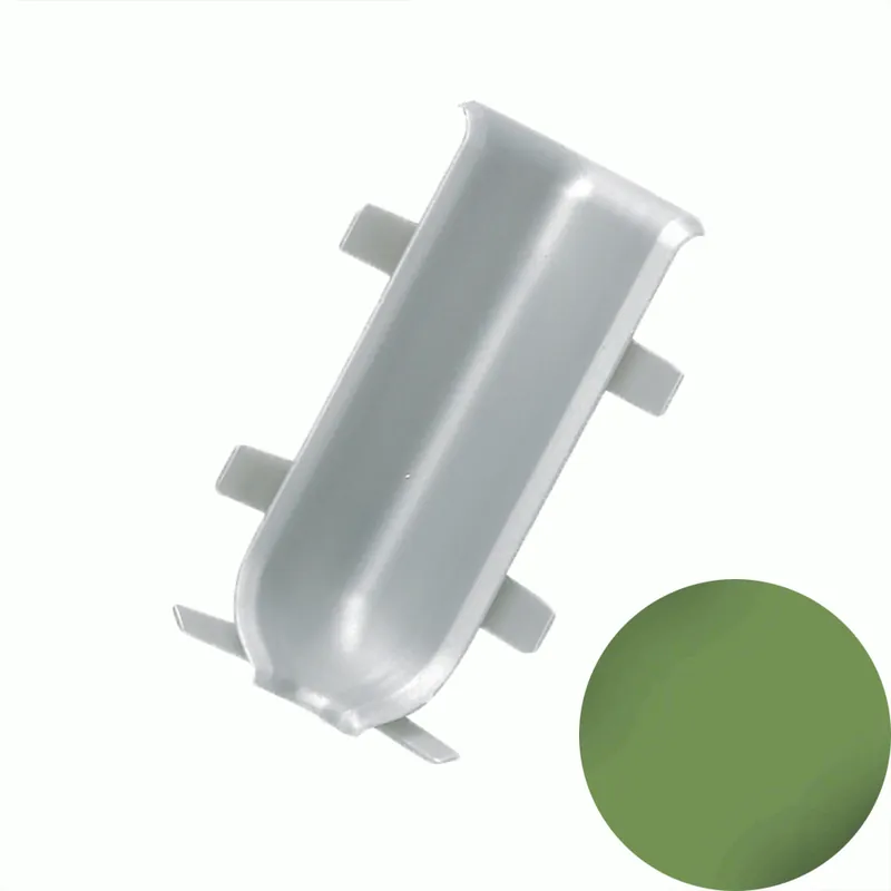 Fabrieksprijs Profilitec - BATTISCOPA BAI - H 60 mm, Angolo Interno in Alluminio Finitura Anodizzato Titanio, Linea Battiscopa - BAI600ATSET2