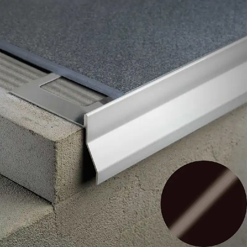 Betaalbaar Profilitec - BORDERTEC BBS - H 95 mm, L 2700 mm in Alluminio Finitura Verniciato Testa di Moro, Linea Terrazze - BBS95A63270