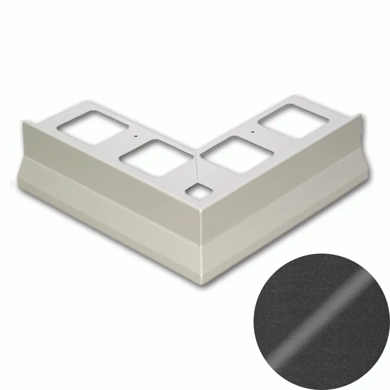 Betaalbaar Profilitec - BORDERTEC BBSE - L 55 mm in Alluminio Finitura Verniciato Micaceo Goffrato, Linea Terrazze - BBSE55A50