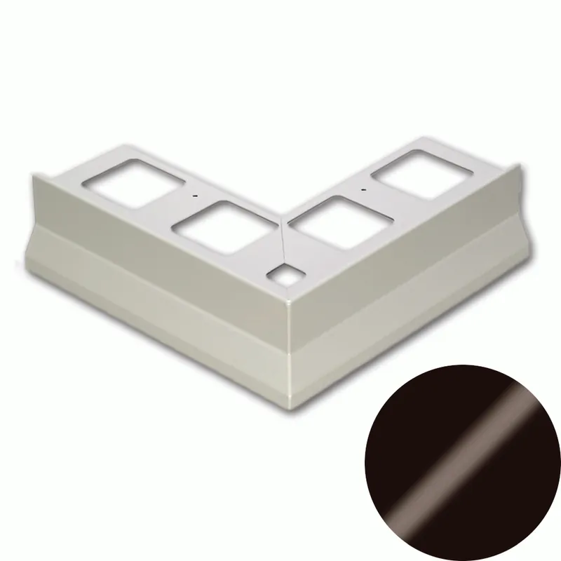 Koop Online Profilitec - BORDERTEC BBSE - L 75 mm in Alluminio Finitura Verniciato Testa di Moro, Linea Terrazze - BBSE75A63