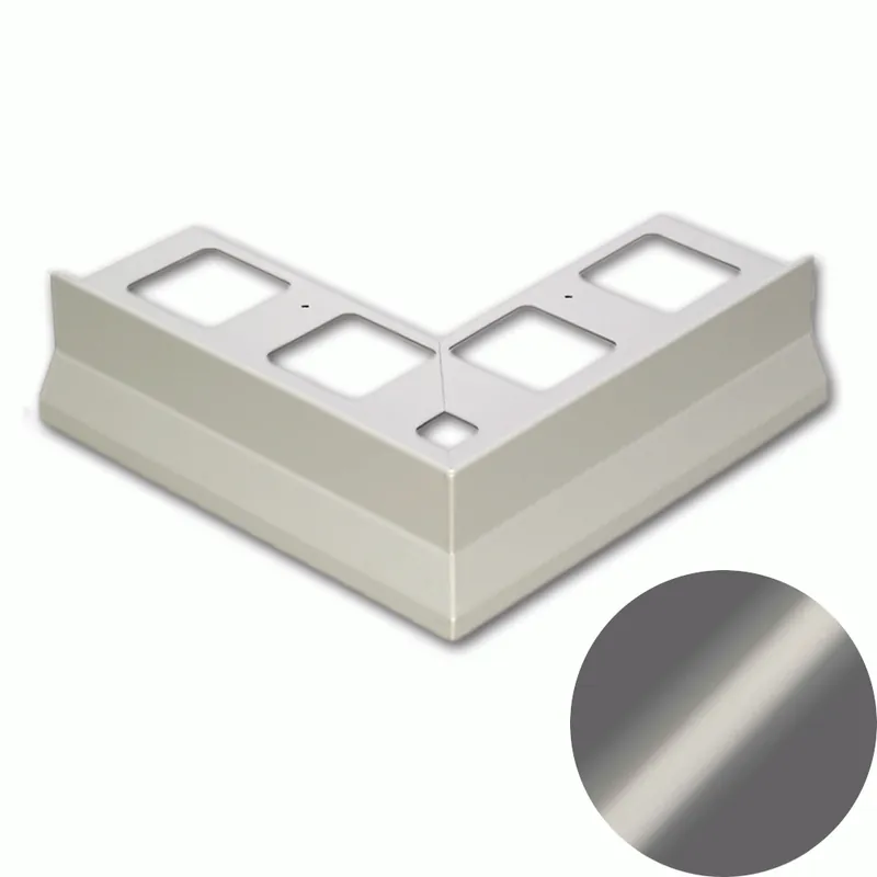 Aanbieding Profilitec - BORDERTEC BBSE - L 95 mm in Alluminio Finitura Verniciato Grigio Cemento Goffrato, Linea Terrazze - BBSE95A25