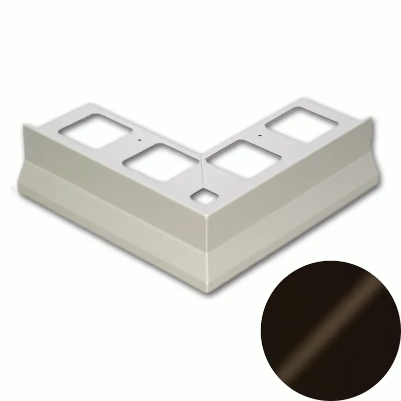 Seizoensaanbieding Profilitec - BORDERTEC BBSE - L 95 mm in Alluminio Finitura Verniciato Testa di Moro Goffrato, Linea Terrazze - BBSE95A64