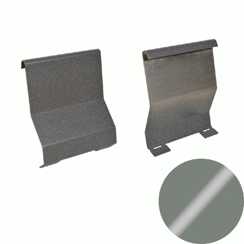 Tijdelijk Beschikbaar Profilitec - BORDERTEC BBSG - L 75 mm in Alluminio Finitura Verniciato Grigio Pastello Goffrato, Linea Terrazze - BBSG75A24