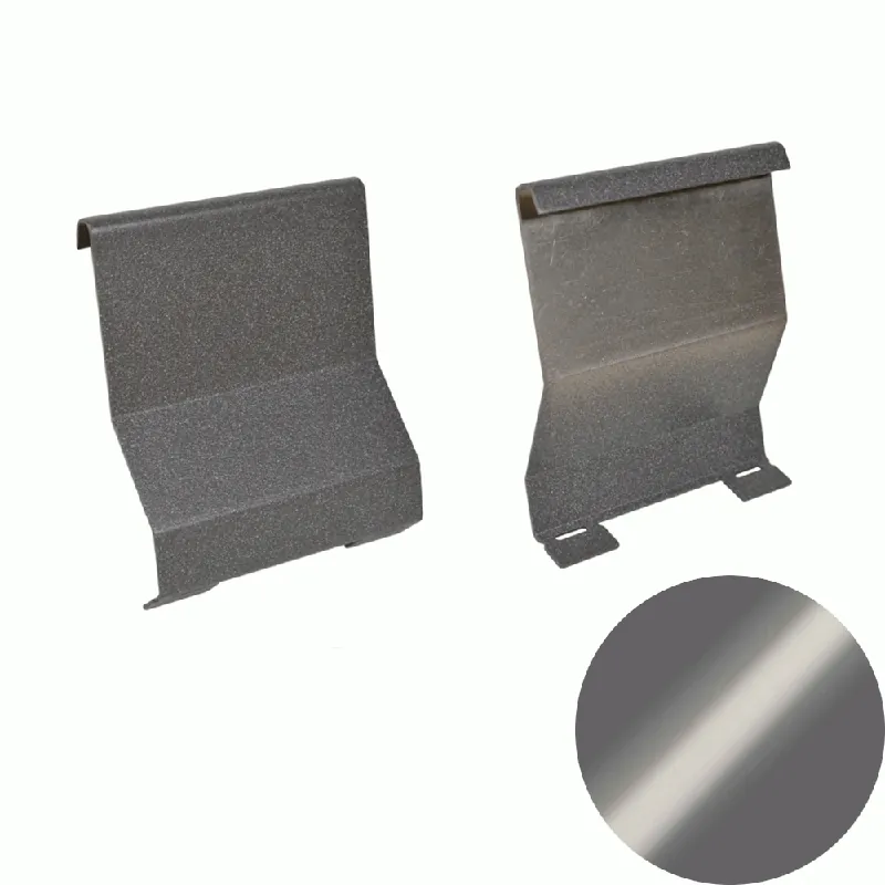 Superprijs Profilitec - BORDERTEC BBSG - L 95 mm in Alluminio Finitura Verniciato Grigio Cemento Goffrato, Linea Terrazze - BBSG95A25