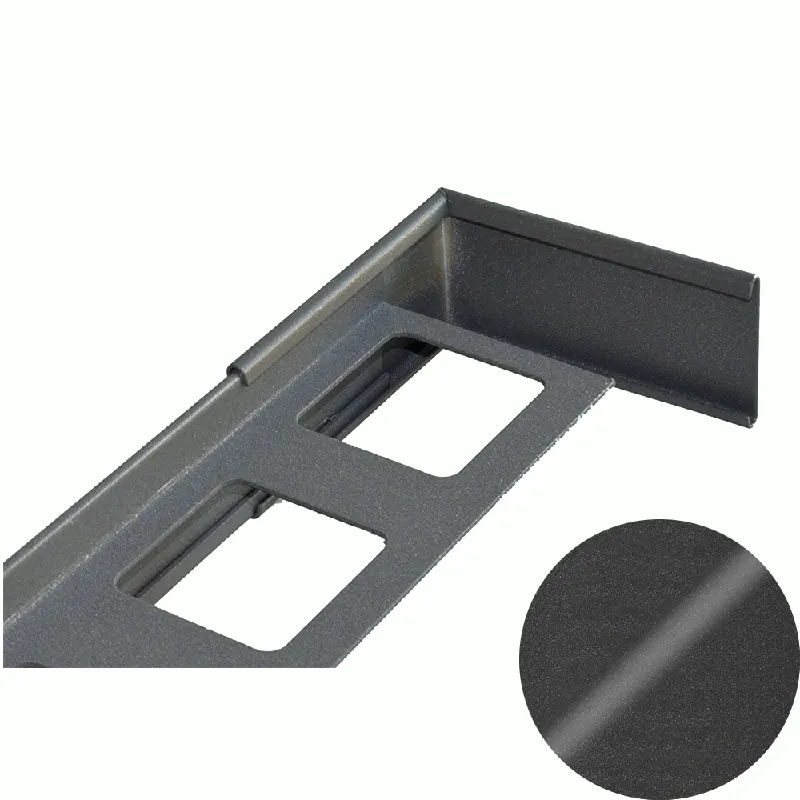 Flitsaanbieding Profilitec - BORDERTEC BSRE - H 45 mm in Alluminio Finitura Verniciato Micaceo Goffrato, Linea Pavimenti-Terrazze - BSRE45A50