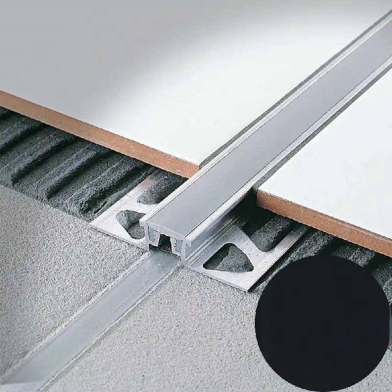 Finale Uitverkoop Profilitec - COFLEX CB - H 15 mm, L 2700 mm in Ottone Finitura Naturale Nero, Linea Giunti - CB150ON51270
